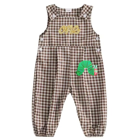 Caterpillar Romper First Birthday Clothes Caterpillar Outfit Dress Smash Cake - Picture 1 of 3